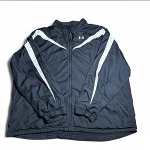 Under Armour Black and White Windbreaker Jacket